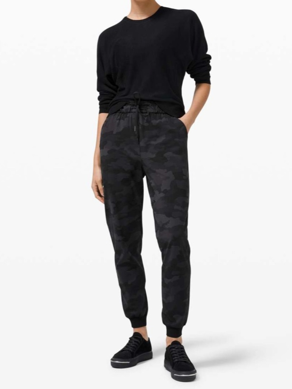 lululemon athletica Black Camo Jogger Pants